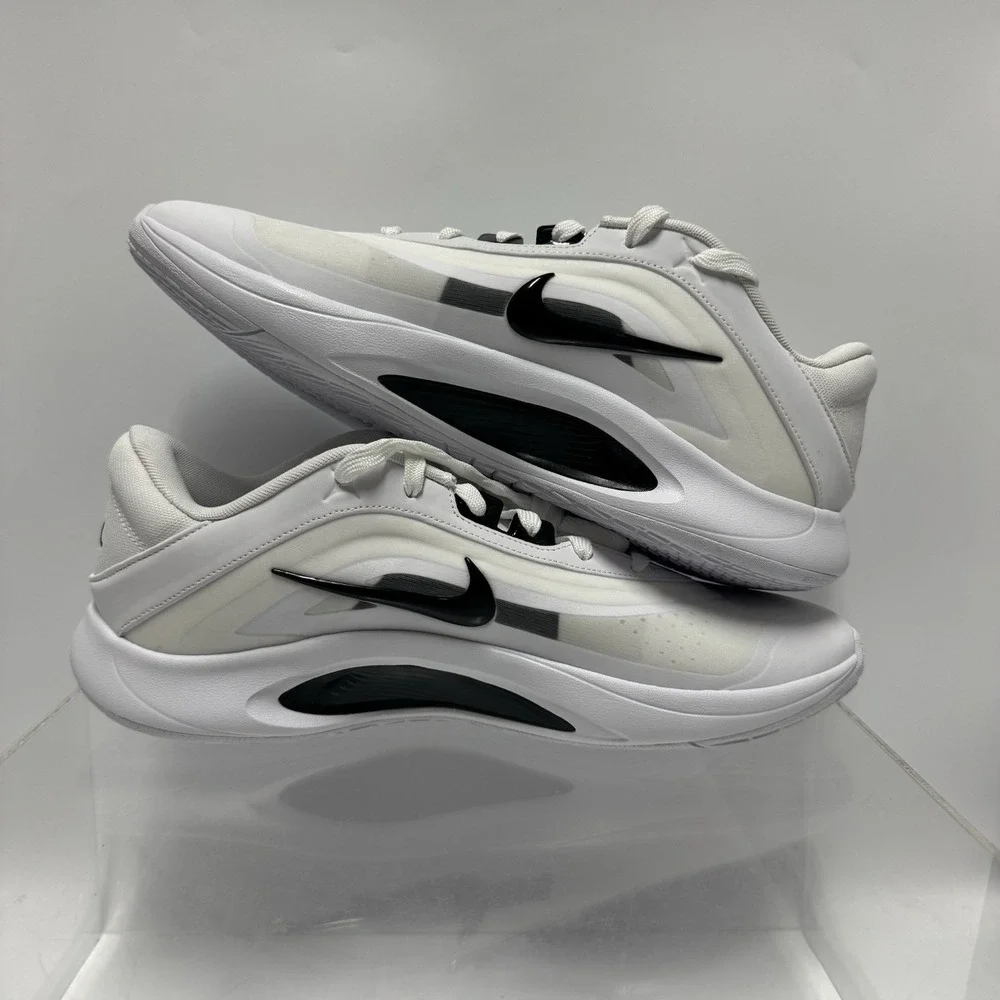 Brand New Nike A'One White Black HQ8500-100 Basketball Shoes Men's Size 11